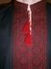Вишиванка чоловіча червоним по чорному льоні (Арт. 00397) 00397 фото 3