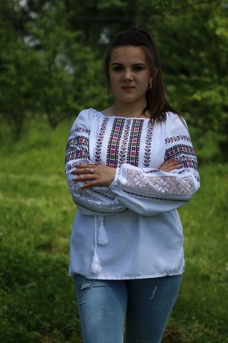 Вишиванка, жіноча вишивана блузка на домотканому полотні "Мережка" (Арт. 02683) 02683 фото