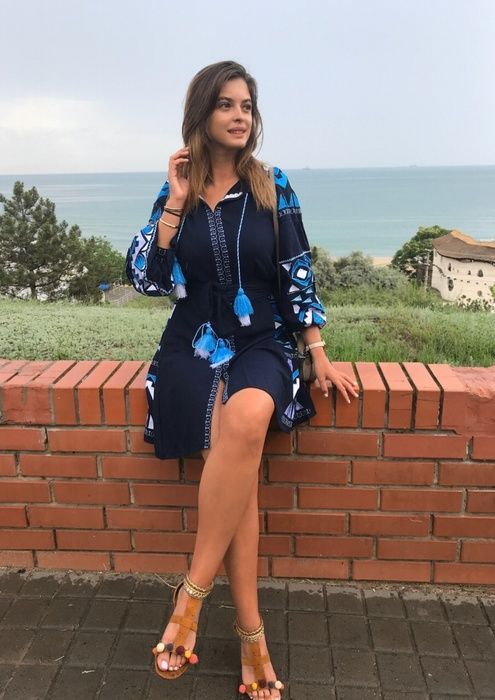 Вишиванка жіноча, сукня вишивана на льоні "Бохо" (Арт. 02652) 02652 фото