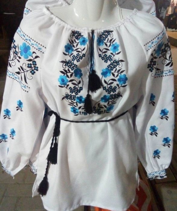 Вишиванка, жіноча вишивана блузка на домоканому полотні (Арт. 02448) 02448 фото