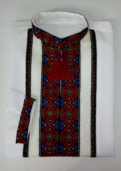 Вишиванка ручної роботи, чоловіча "Борщівська" (Арт. 02498) 02498 фото