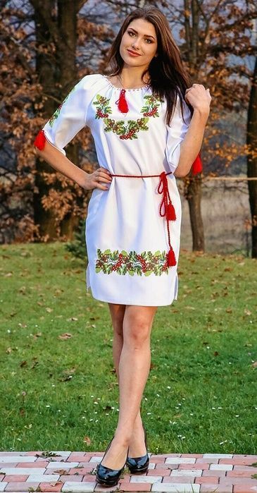 Вишиванка, сукня вишивана "Дубок і калина" (Арт. 00467) 00467 фото