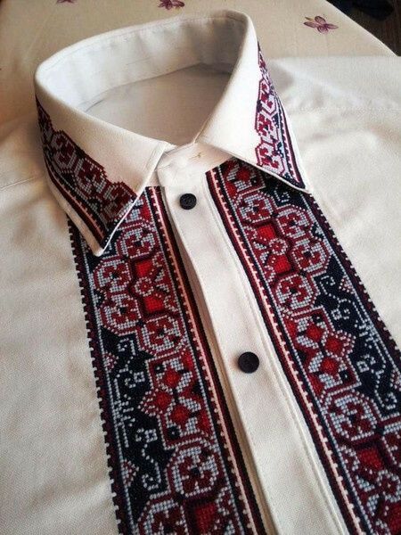 Вишиванка, чоловіча вишита сорочка (Арт. 02649) 02649 фото