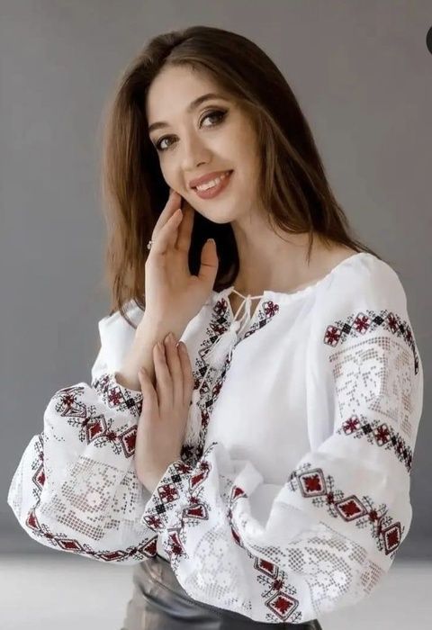 Вишиванка, жіноча вишивана блузка на домотканому полотні "Мережка" (Арт. 03706) 03706 фото