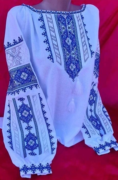 Вишиванка, жіноча вишивана блузка на домотканому полотні "Мережка" (Арт. 03792) 03792 фото