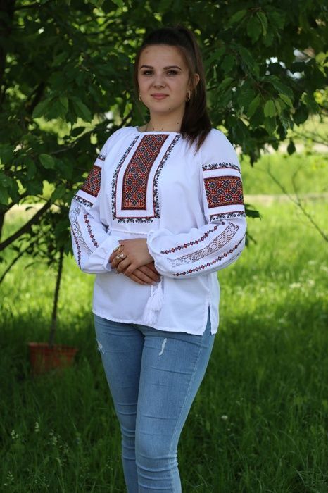Вишиванка, жіноча вишивана блузка на домотканому полотні "Мережка" (Арт. 02740) 02740 фото