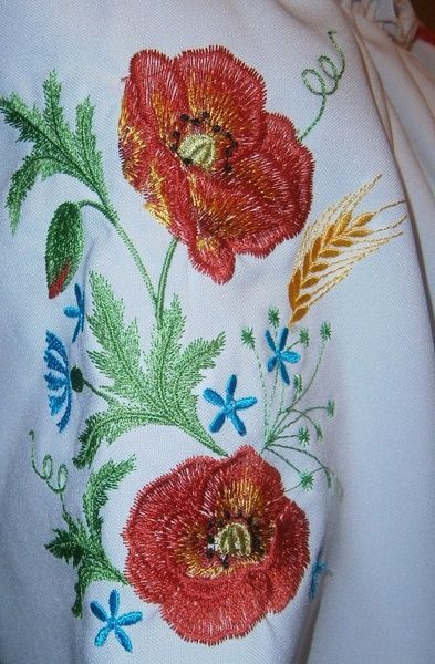 Вишиванка, сукня вишивана з квітами (Арт. 00333) 00333 фото