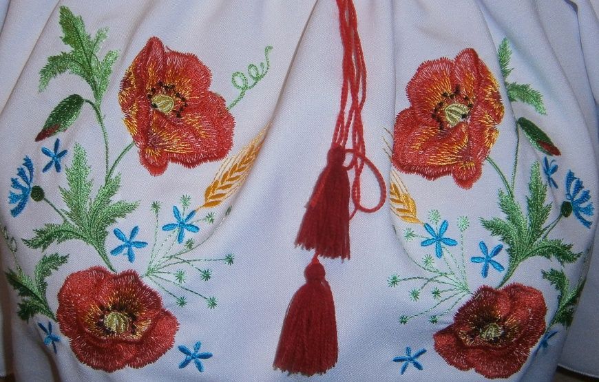 Вишиванка, сукня вишивана з квітами (Арт. 00333) 00333 фото