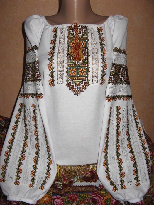 Неймовірно красива вишиванка, жіноча вишивана блузка на домотканому полотні (Арт. 02051) 02051 фото