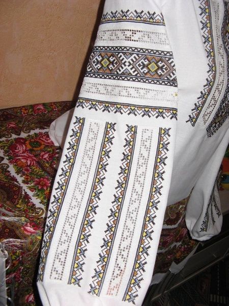 Неймовірно красива вишиванка, жіноча вишивана блузка на домотканому полотні (Арт. 02052) 02052 фото