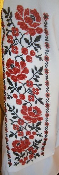 Вишиванка, жіноча блузка вишита бісером (Арт. 00488) 00488 фото