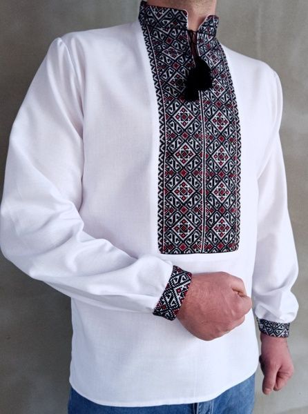 Вишиванка, чоловіча вишита сорочка "Покутська" (Арт. 03200) 03200 фото