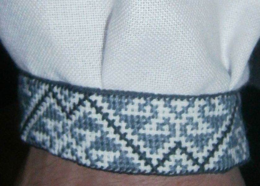 Вишиванка, чоловіча вишита сорочка ручної роботи (Арт. 00569) 00569 фото