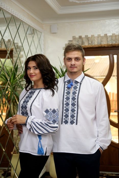 Пара вишиванок, жіноча та чоловіча вишиванка - комплект вишиванок для чоловіка і жінки (Арт. 02131) 02131 фото