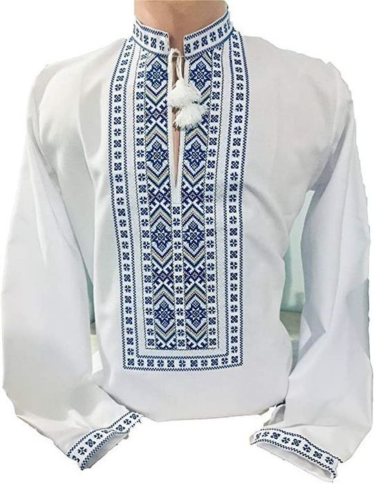 Вишиванка, чоловіча вишита сорочка ручної роботи (Арт. 02933) 02933 фото