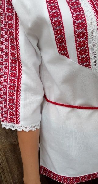 Вишиванка, жіноча блузка на домотканому полотні (Арт. 01628) 01628 фото