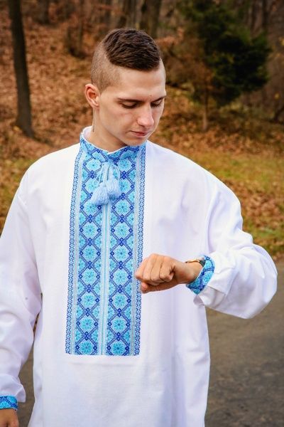 Вишиванка, чоловіча вишита сорочка Арт. 02473) 02473 фото