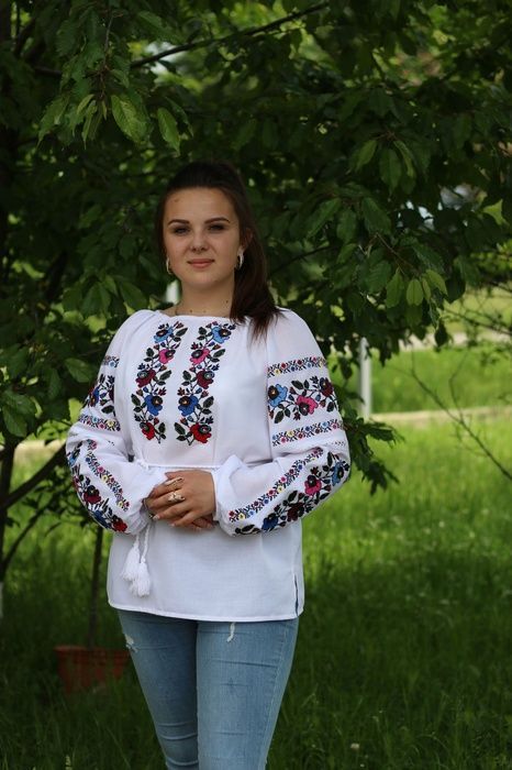 Вишиванка, жіноча вишивана блузка на домотканому полотні "Мережка" (Арт. 02751) 02751 фото