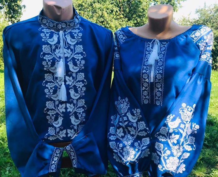 Пара вишиванок, жіноча та чоловіча вишиванка - комплект вишиванок для чоловіка і жінки (Арт. 02372) 02372 фото