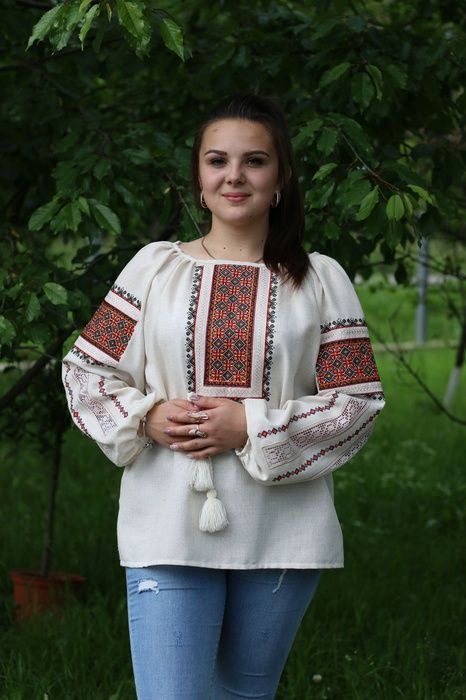 Вишиванка, жіноча вишивана блузка на домотканому полотні "Мережка" (Арт. 02758) 02758 фото