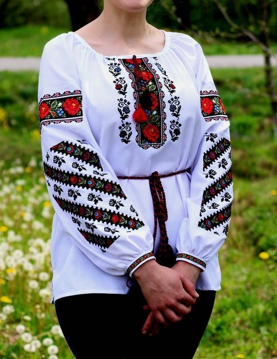 Вишиванка, жіноча вишивана блузка "Борщівська" (Арт. 00869) 00869 фото