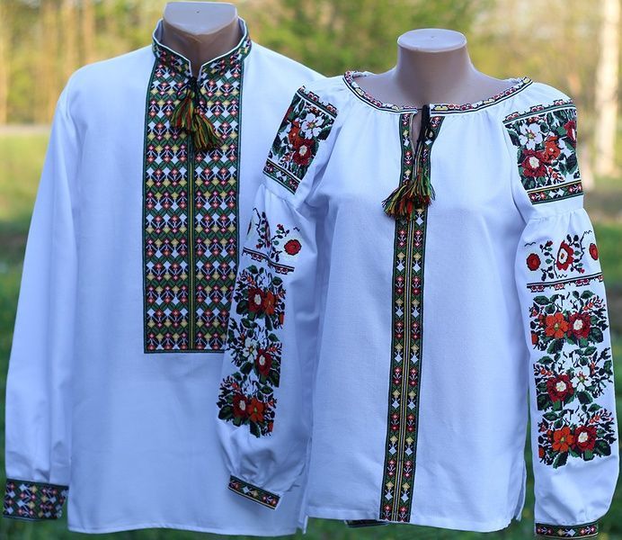 Пара вишиванок, жіноча та чоловіча вишиванка - комплект вишиванок для чоловіка і жінки (Арт. 02602) 02602 фото