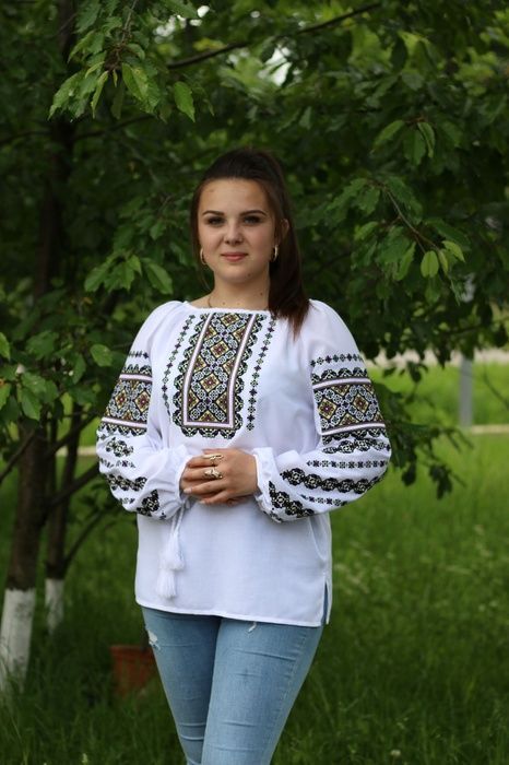 Вишиванка, жіноча вишивана блузка на домотканому полотні "Мережка" (Арт. 02753) 02753 фото