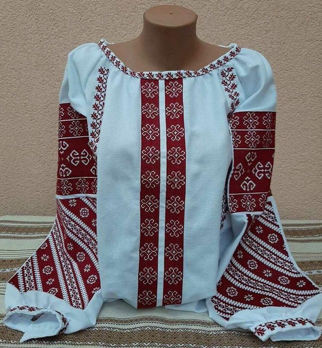 Неймовірно красива вишиванка, жіноча вишивана блузка на домотканому полотні (Арт. 02560) 02560 фото