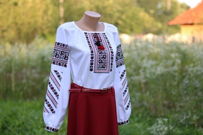 Вишиванка, жіноча вишивана блузка "Борщівська" (Арт. 01049) 01049 фото